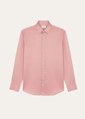 FLORENÇA - Camisa Rosa Queimado de Botão