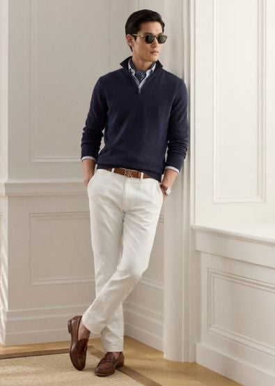 Polo: Calça Slim de Sarja