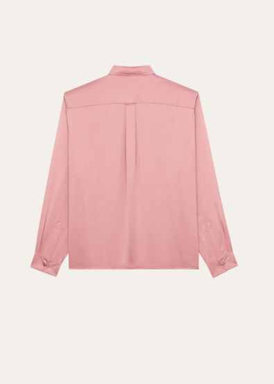 FLORENÇA - Camisa Rosa Queimado de Botão