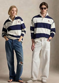Camisa de Rugby com Jersey Listrado
