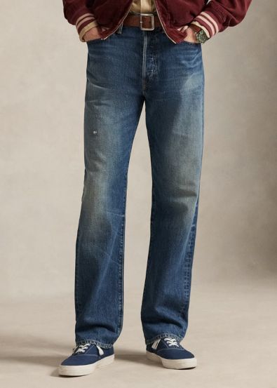 Polo: Jean Reta Desgastada