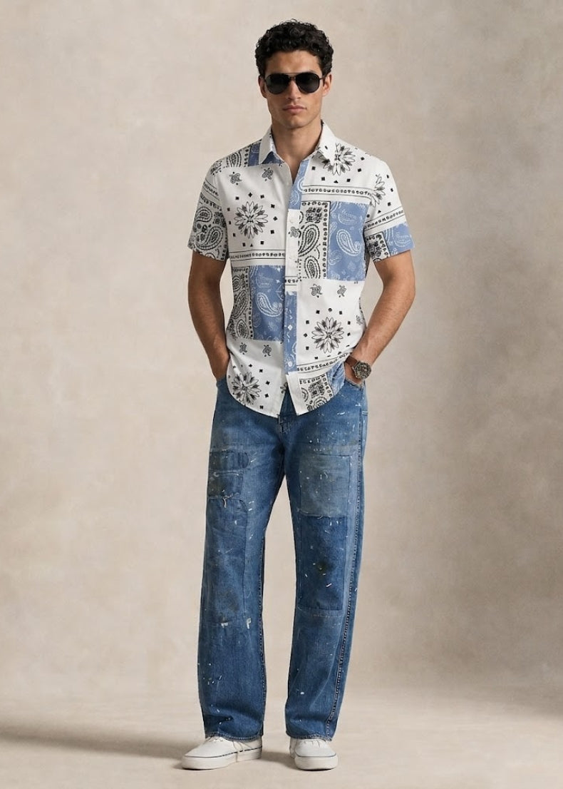 Lago di Como Mesh Polo Shirt