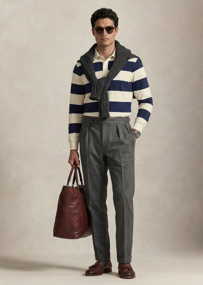 Oxford Striped Rugby Shirt