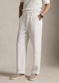 Da Vinci Linen Trousers. Color: White
