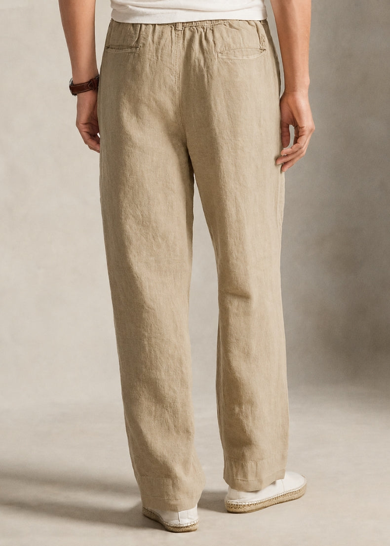 Vivaldi Linen Trousers. Color: Khaki