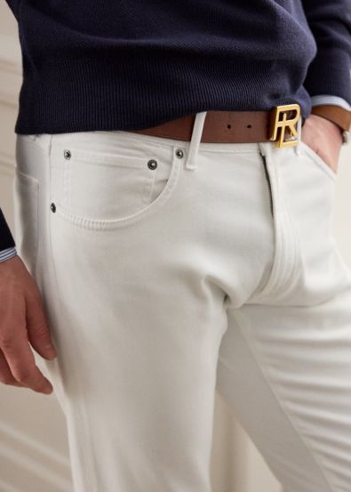 Polo: Calça Slim de Sarja