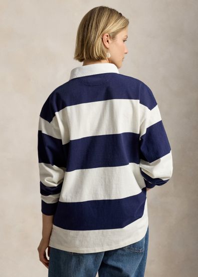 Camisa de Rugby com Jersey Listrado