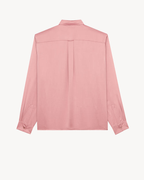 FLORENÇA - Camisa Rosa Queimado de Botão