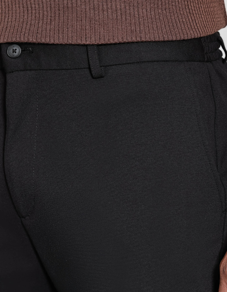 NEW YORK - Calça Alfaiataria Cós Ajustável Preta