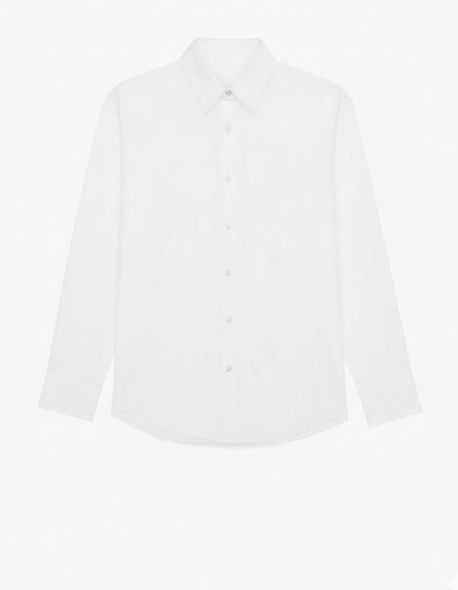 LONDRES - Camisa Social Branca de Botão